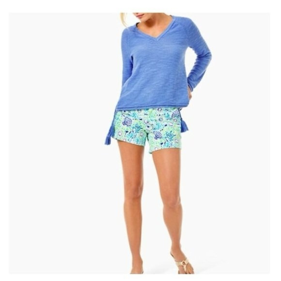 Lilly Pulitzer Jody Vneck Sweater in Periwinkle Purple Size Small - Picture 4 of 10